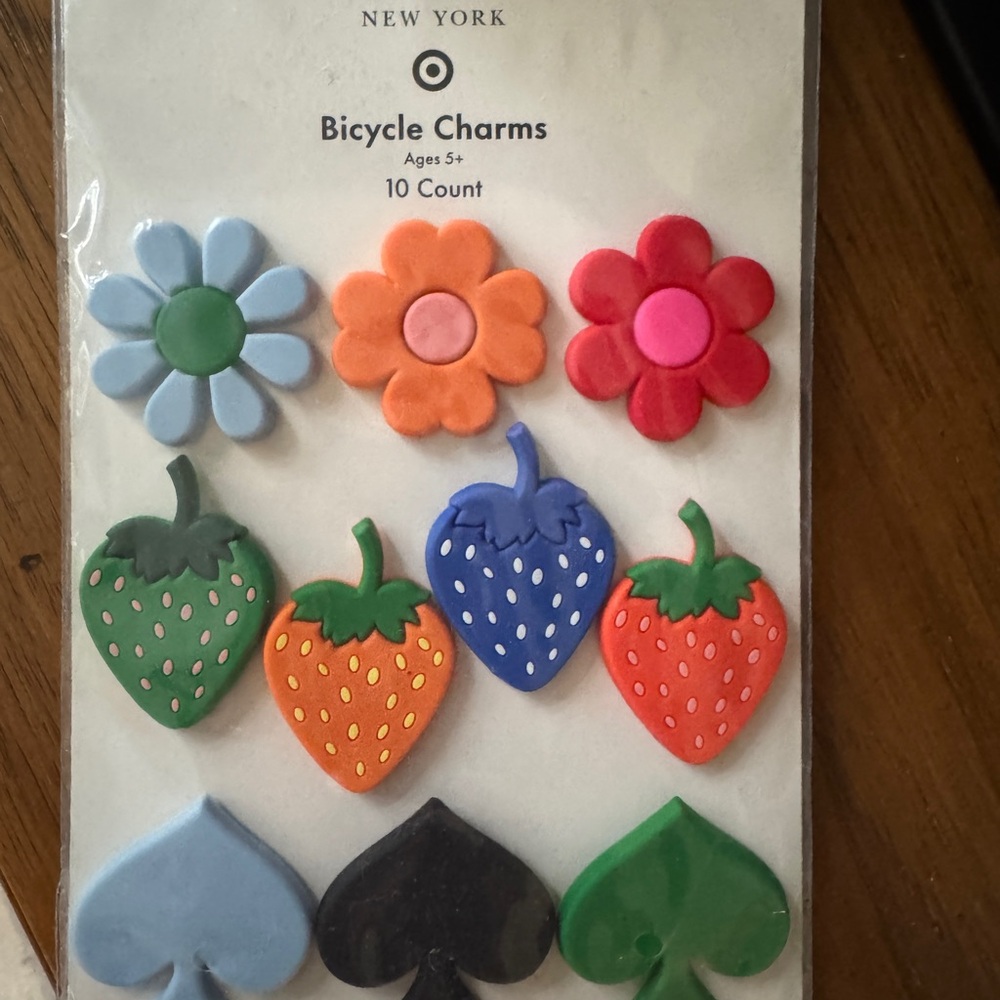 Kate spade for target Colorful Bicycle Charms Set NEW SEALED